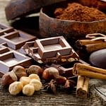 Festive foods - chocolate with ingredients